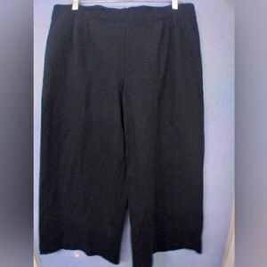 Culottes Cropped Wide Leg Casual Pants Comfy Black Trousers‎